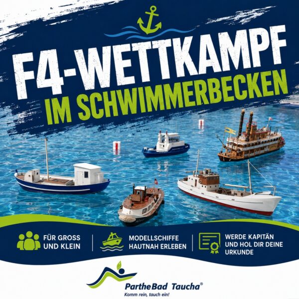 ⚓🚤 𝗟𝗘𝗜𝗡𝗘𝗡 𝗟𝗢𝗦 𝗜𝗠 𝗣𝗔𝗥𝗧𝗛𝗘𝗕𝗔𝗗! Am 𝗦𝗼𝗻𝗻𝘁𝗮𝗴, 𝟭𝟯. 𝗦𝗲𝗽𝘁𝗲𝗺𝗯𝗲𝗿, wird unser Schwimmerbecken zur großen Wasserbühne:…