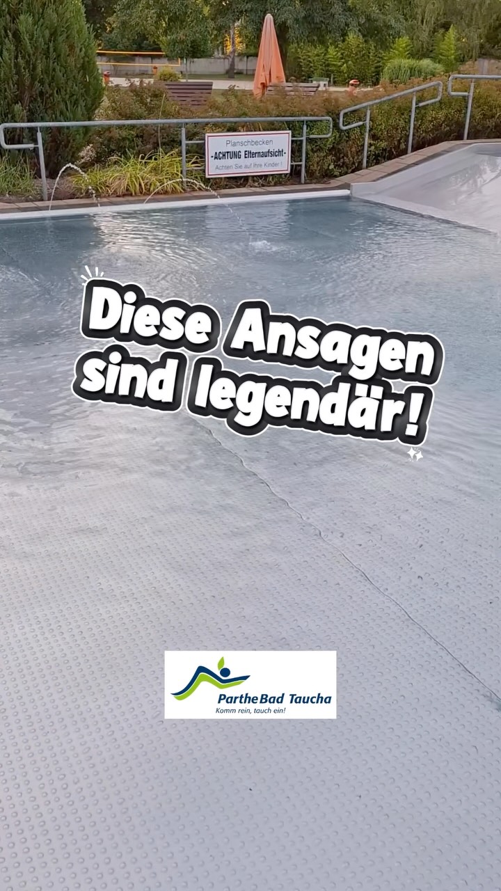 Ihr kennt sie, unsere Durchsagen kurz vor Ende des Badetages. Gesprochen werden sie von Mia…
